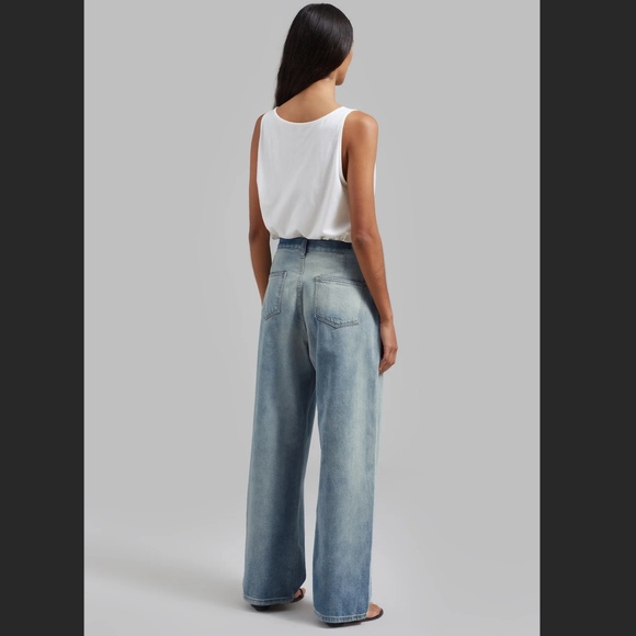 The Frankie Shop Blue Wide Leg Jeans - Picture 3 of 14